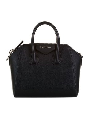 Givenchy Black Grained Leather Mini Antigona Bag
