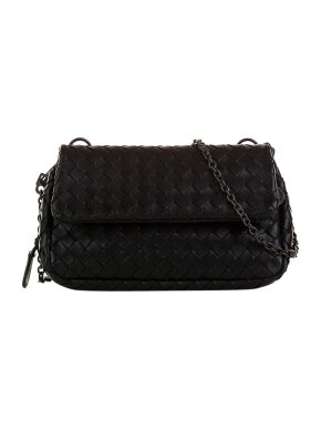 Bottega Veneta Intrecciato Leather Crossbody Bag