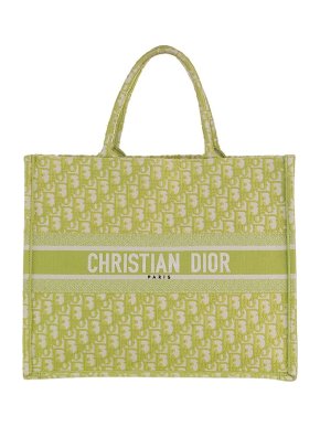 Dior Lime Green Oblique Book Tote