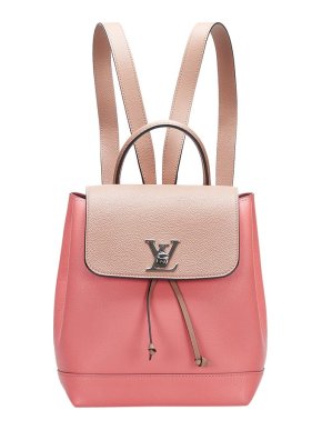 Louis Vuitton Pink Leather Lockme Backpack