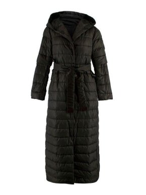 MaxMara The Cube Long Black Reversible Down Coat