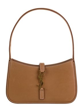 Saint Laurent Mini Le 5 a 7 Tan Top Handle Bag