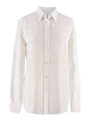 Arket Silk White Shirt