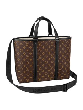 Louis Vuitton Week-end Tote GM Monogram Macassar Canvas