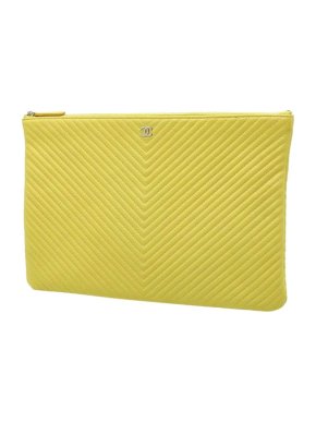 Chanel Yellow Chevron O Case