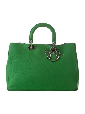 Large Diorissimo Green Leather Tote