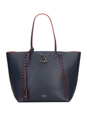 Louis Vuitton Lockme Cabas Braided Leather Tote
