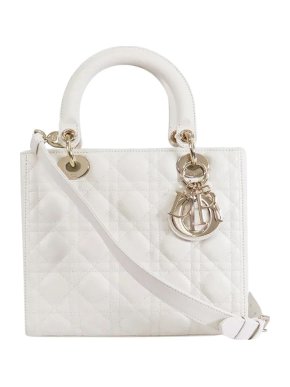 Cannage Lambskin Medium Lady Dior Bag