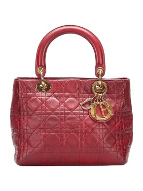Lambskin Cannage Small Lady Dior Bag