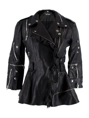 Alexander McQueen Zip Detail Leather Jacket