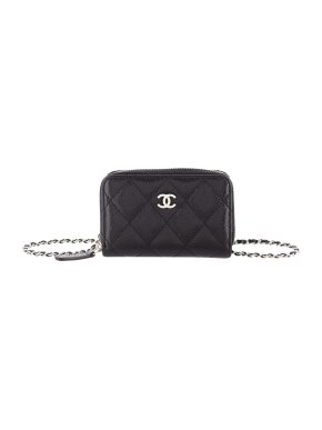 Chanel Caviar Quilted CC Chain Wallet