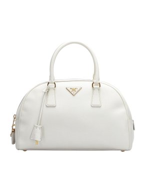 Prada Saffiano Lux Bowler Top Handle Bag