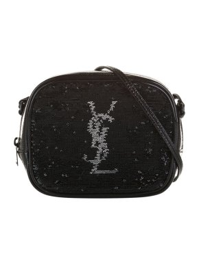 Saint Laurent Sequin Blogger Patent Leather Crossbody