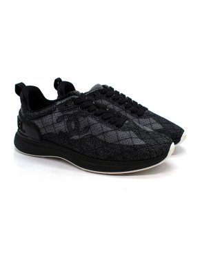 Chanel Black Net CC Web Trainers