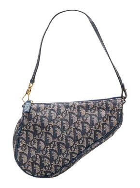Dior Mini Oblique Canvas Saddle Bag