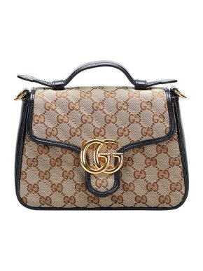 Gucci GG Marmont Canvas Top Handle Satchel