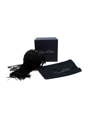 Black Suede Billiard Clutch