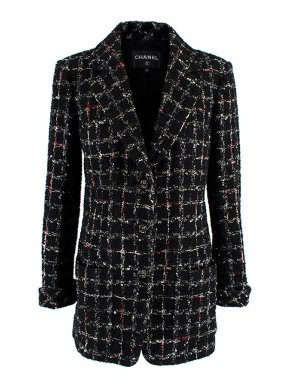 Chanel Navy Tweed Blazer