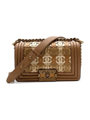 Chanel Limited Edition Gold CC Mini Boy Bag