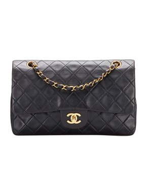 Chanel Lambskin Quilted Double Flap Bag