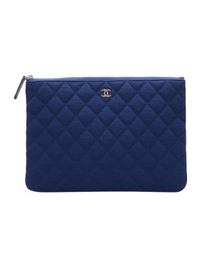 Chanel Jersey O Case Clutch Bag