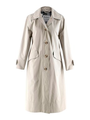 Barbour Julie Beige Cotton Trench Coat