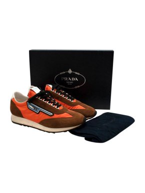 Prada Milano 70 Rubber and Leather-Trimmed Nylon Sneakers