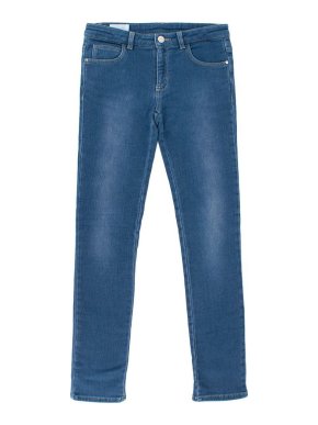 Gucci Kids 12Y Blue Washed Denim Skinny Jeans