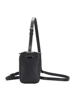 Prada Saffiano Brique Harness Body Bag