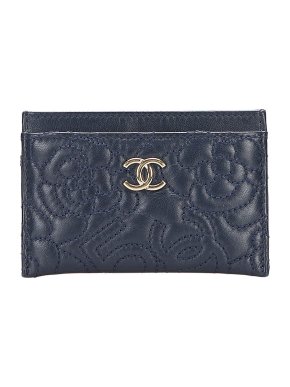 Chanel CC Camellia Card Holder