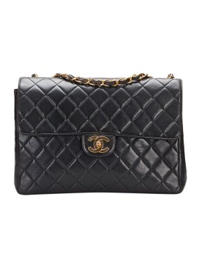 Chanel Lambskin Quilted Maxi Single Flap Bag