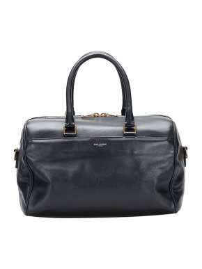 Saint Laurent Classic Baby Duffle Leather Satchel Bag