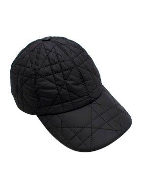 Dior Black D-player Cannage Cap