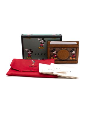 Gucci x Disney GG Supreme Mickey Mouse Cardholder