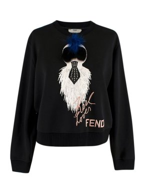 Fendi Karlito Embellished Sweatshirt