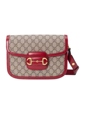 Gucci Small GG Supreme Horsebit 1955 Shoulder Bag