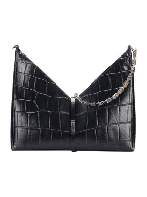 Givenchy Large Crocodile Embossed Cut Out Tote