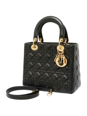 Lambskin Cannage Medium Lady Dior