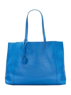 Bottega Veneta Blue Intrecciomirage Butterfly Tote