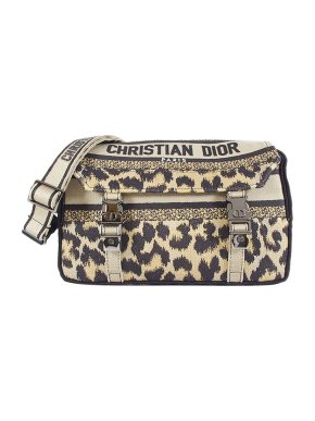 Diorcamp Leopard Mizza Crossbody Bag