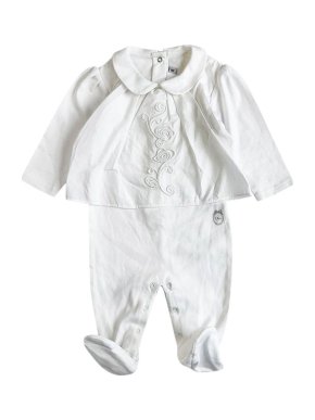 Dior Shirt Overlay White Cotton Onesie