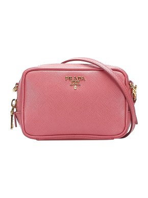 Prada Pink Saffiano Mini Camera Bag