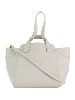 Loewe White Leather Hammock Nugget Bag