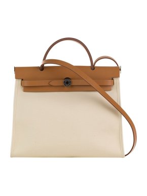 Hermes Toile Vache Calfskin Herbag 31