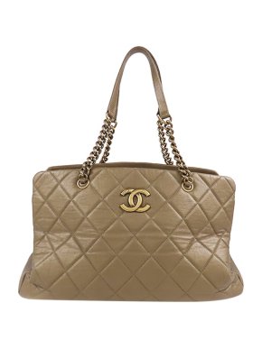 Chanel CC Calfskin Matelasse Chain Tote Bag