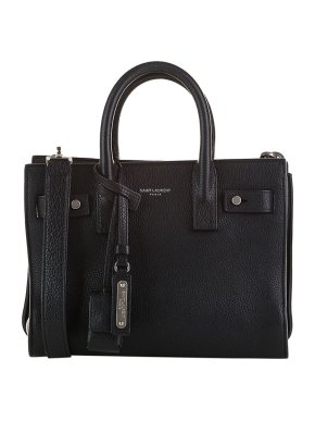 Saint Laurent Grained Leather Nano Sac De Jour Bag