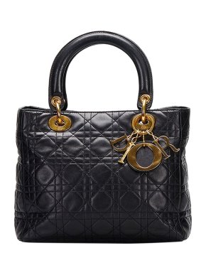 Lambskin Cannage Medium Lady Dior