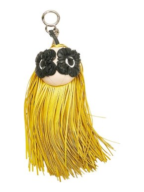 Fendi Fringe Eyes Bug Leather Bag Charm