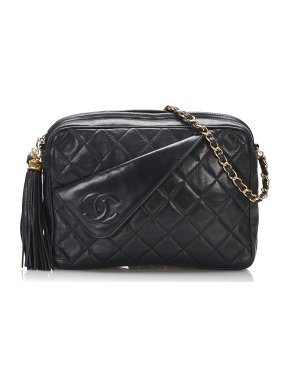Chanel CC Quilted Tassel Crossbody Camera Bag