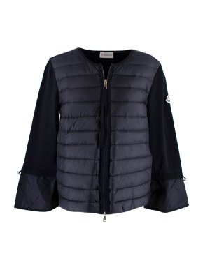 Moncler Padded Nylon and Tricot Swing Jacket